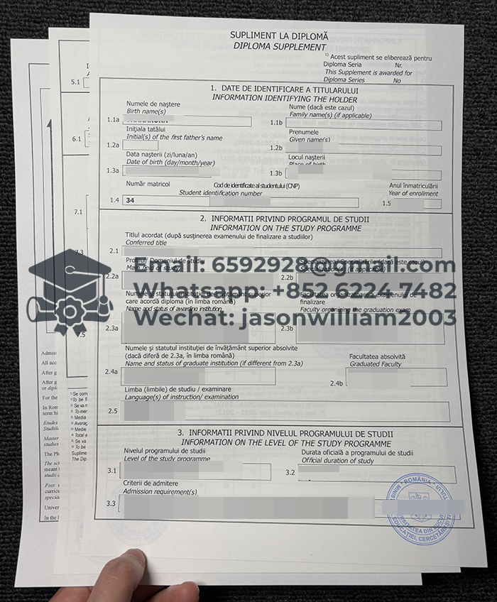 布加勒斯特大学成绩单