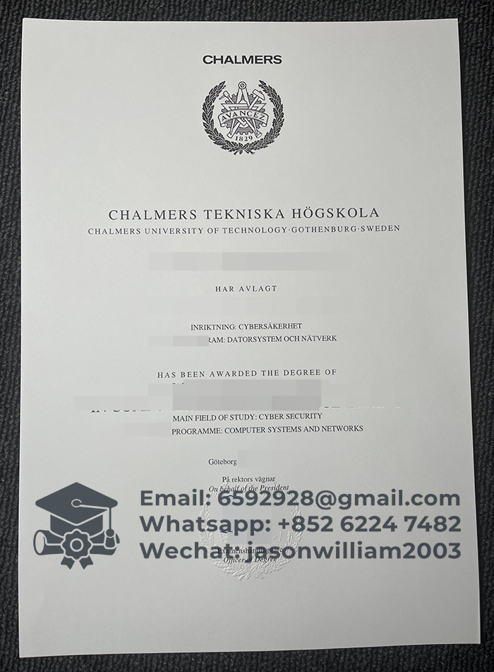 查尔姆斯理工大学毕业证